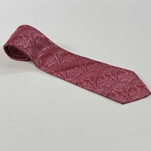 Emilio Ponti Roma Milano Silk Necktie Pink Floral